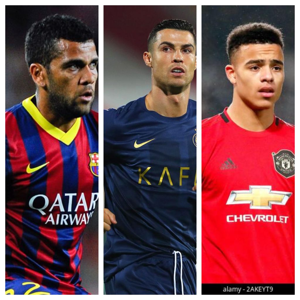 Players who have been accused of sexual assault. Credit: Pelumi