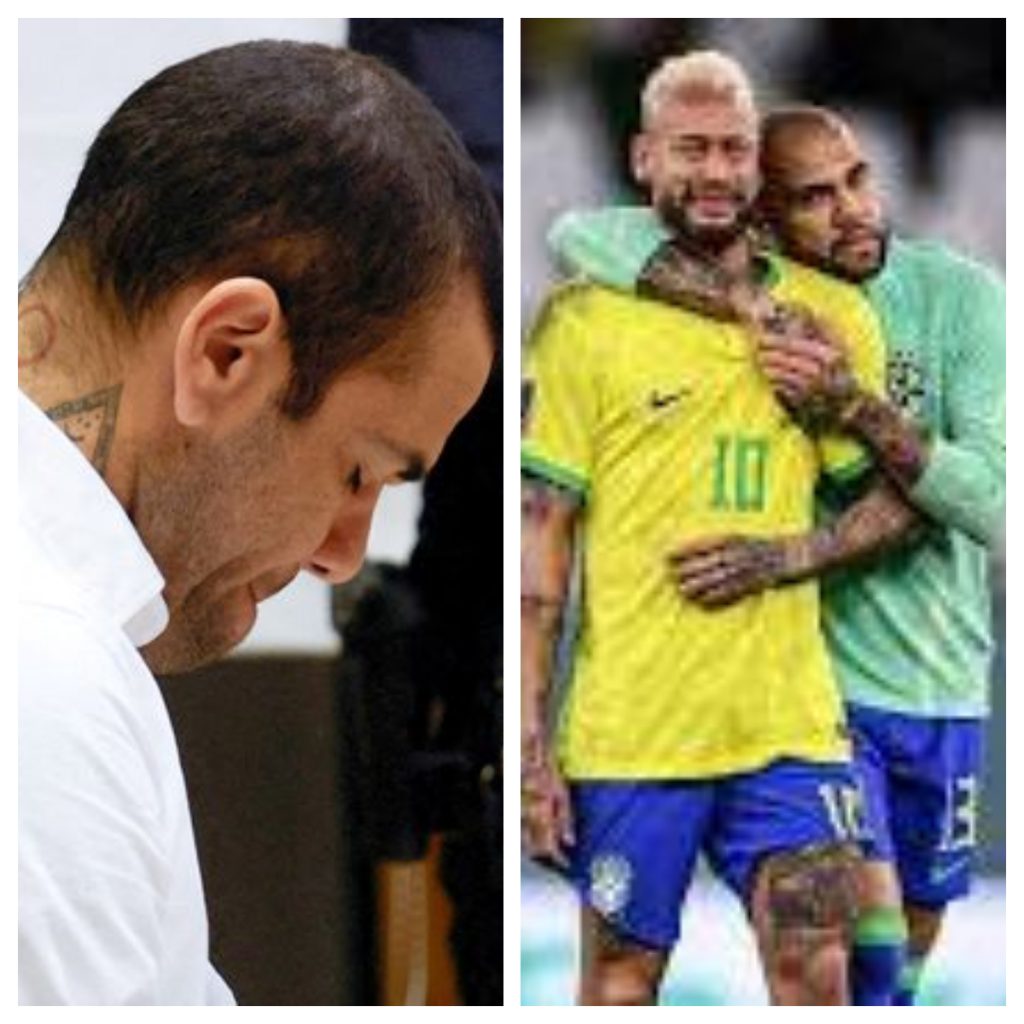 Neymar and Dani Alves. Credit: Pelumi