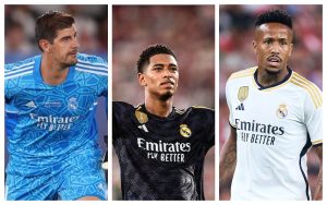 Update: Ancelotti addresses Bellingham situation, sets return date for Courtois and Militao 1 Courtois, Bellingham and Militao. Credit: Pelumi
