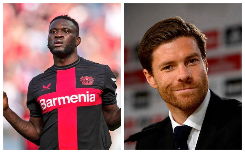 Victor Boniface, Xabi Alonso. Credit: Pelumi