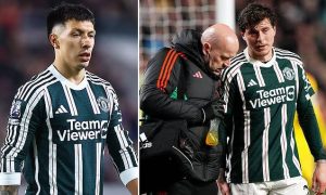 Man United's Defensive Woes Worsen: Martinez Out, Can They Stop the Rot? 1 Man United defenders