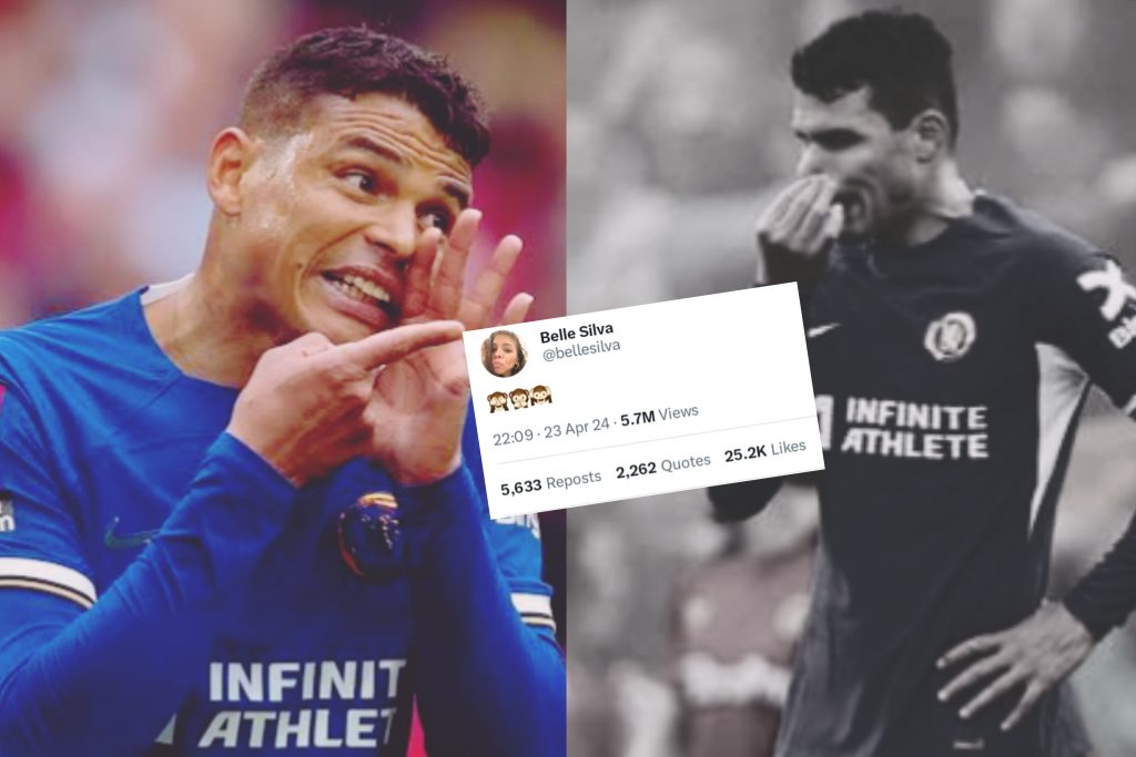 Thiago Silva's wife posts cryptic message. Credit: Richard (Sports Buddy)