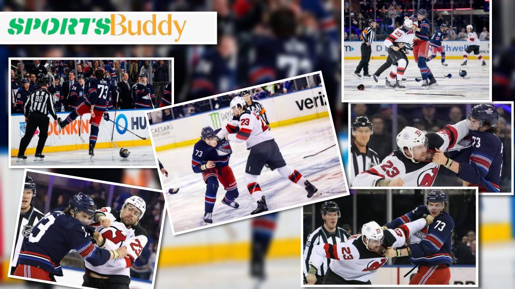 WATCH Shocking Scene! Brawl Erupts at Puck Drop in RangersDevils