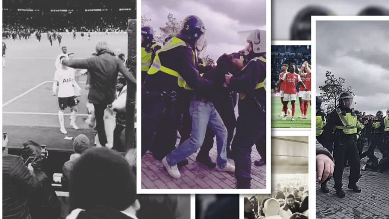 North London derby chaos. Credit: Pelumi