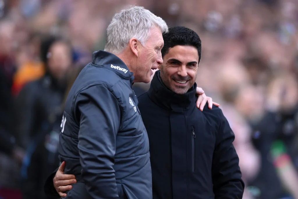 david moyes x mikel arteta