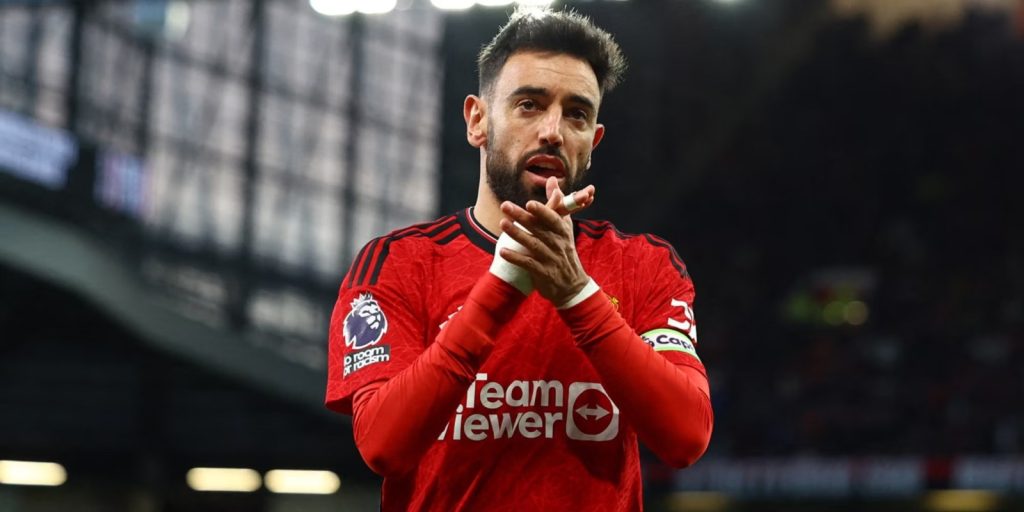 Manchester United captain Bruno Fernandes. Credit: Give Me Sports
