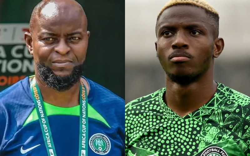 Victor Osimhen and Finidi George