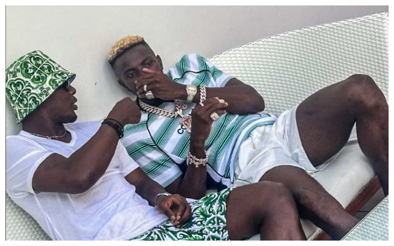 Osimhen at Ighalo's house || X