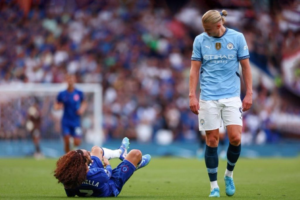 Erling Haaland and Marc Cucurella (x)
