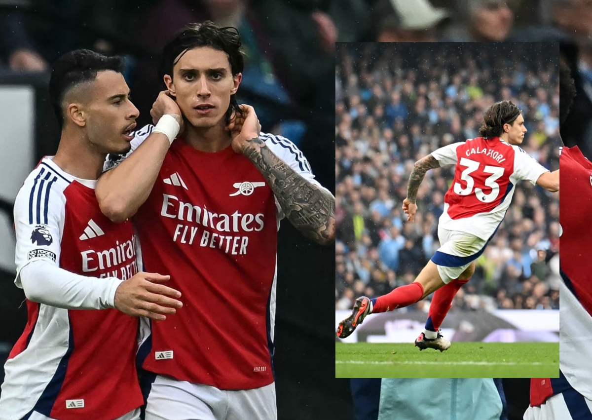 Riccardo Calafiori sets an all-time record as the first Italian to score in a Manchester City - Arsenal fixture
