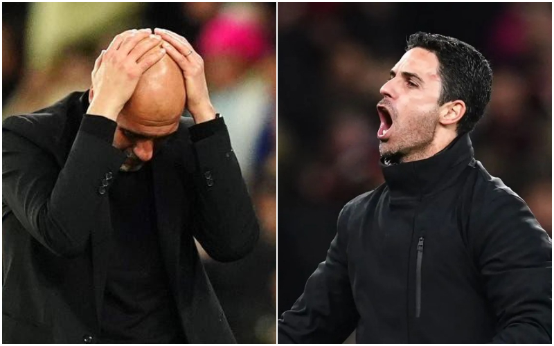 Manchester City boss Guardiola/Arsenal manager Arteta