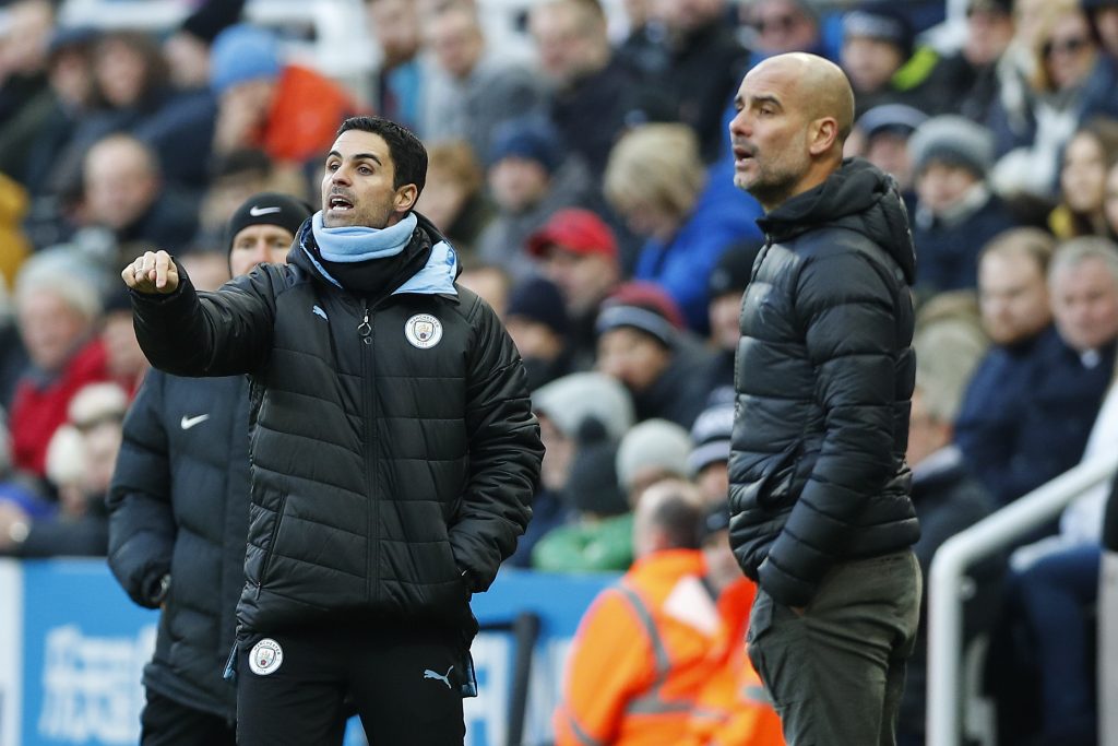 Arsenal boss Mikel Arteta and Manchester City manager Pep Guardiola