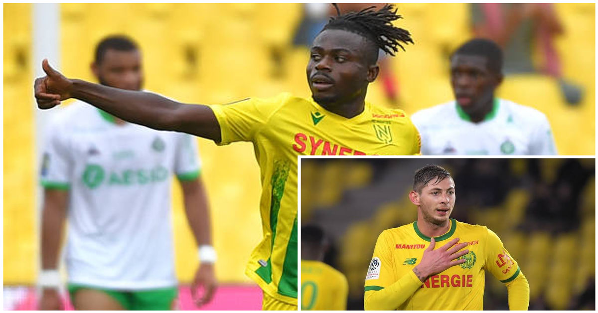 Moses Simon and Emiliano Sala