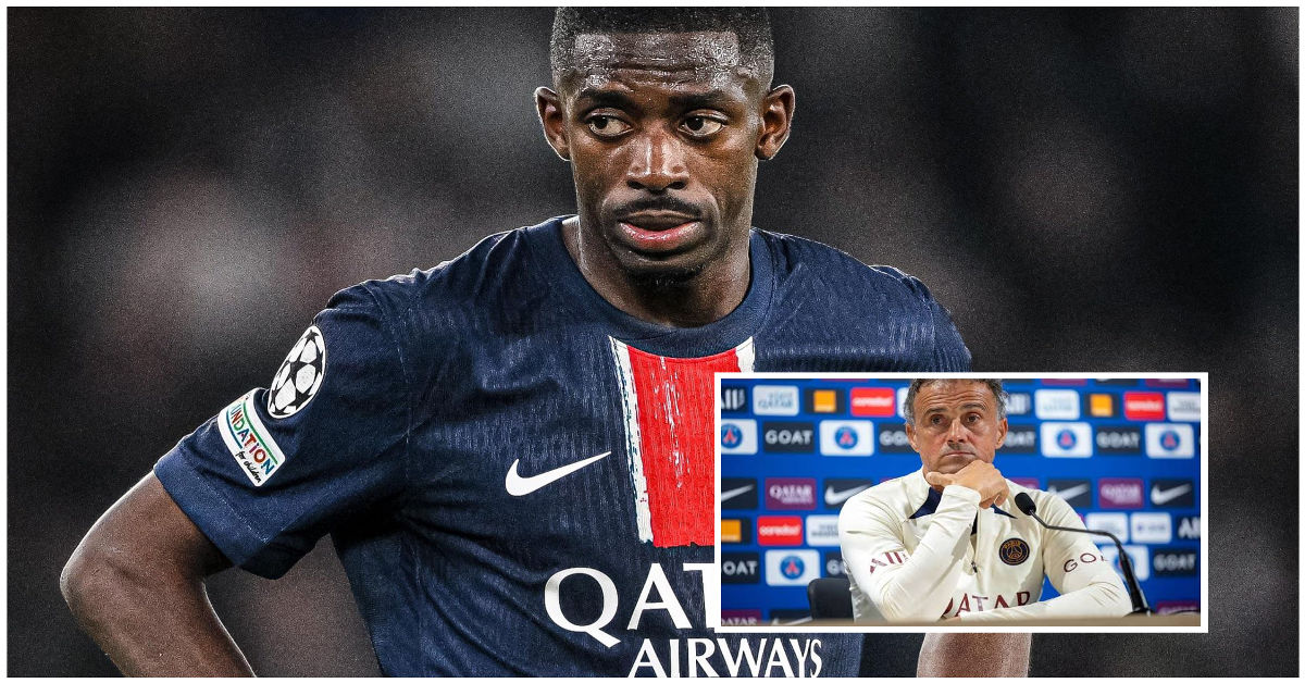 Ousmane Dembele and Coach Luis Enrique