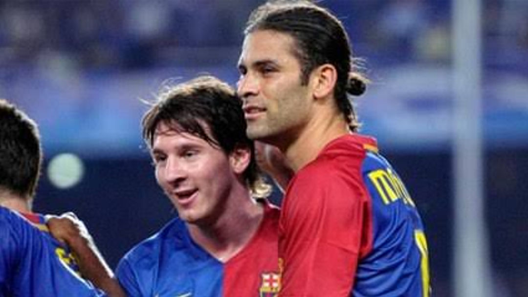 Rafael Marquez and Lionel Messi