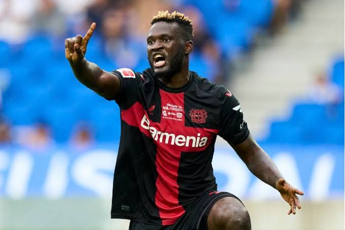 Victor Boniface names Victor Osimhen as most popular name on his contact list in a Bundesliga Challenge video.