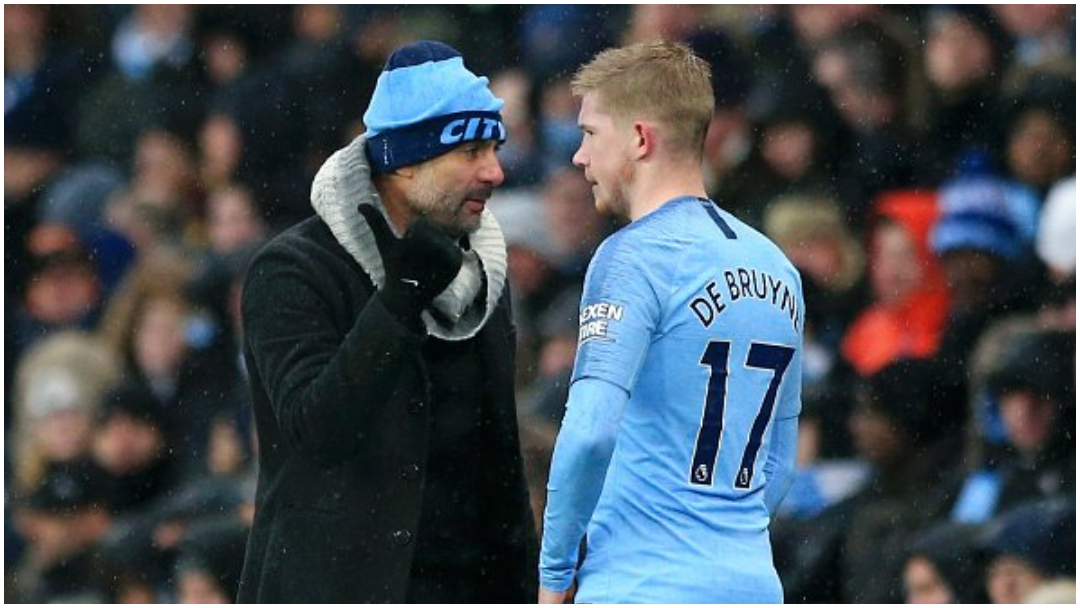 Guardiola, De Bruyne (X)