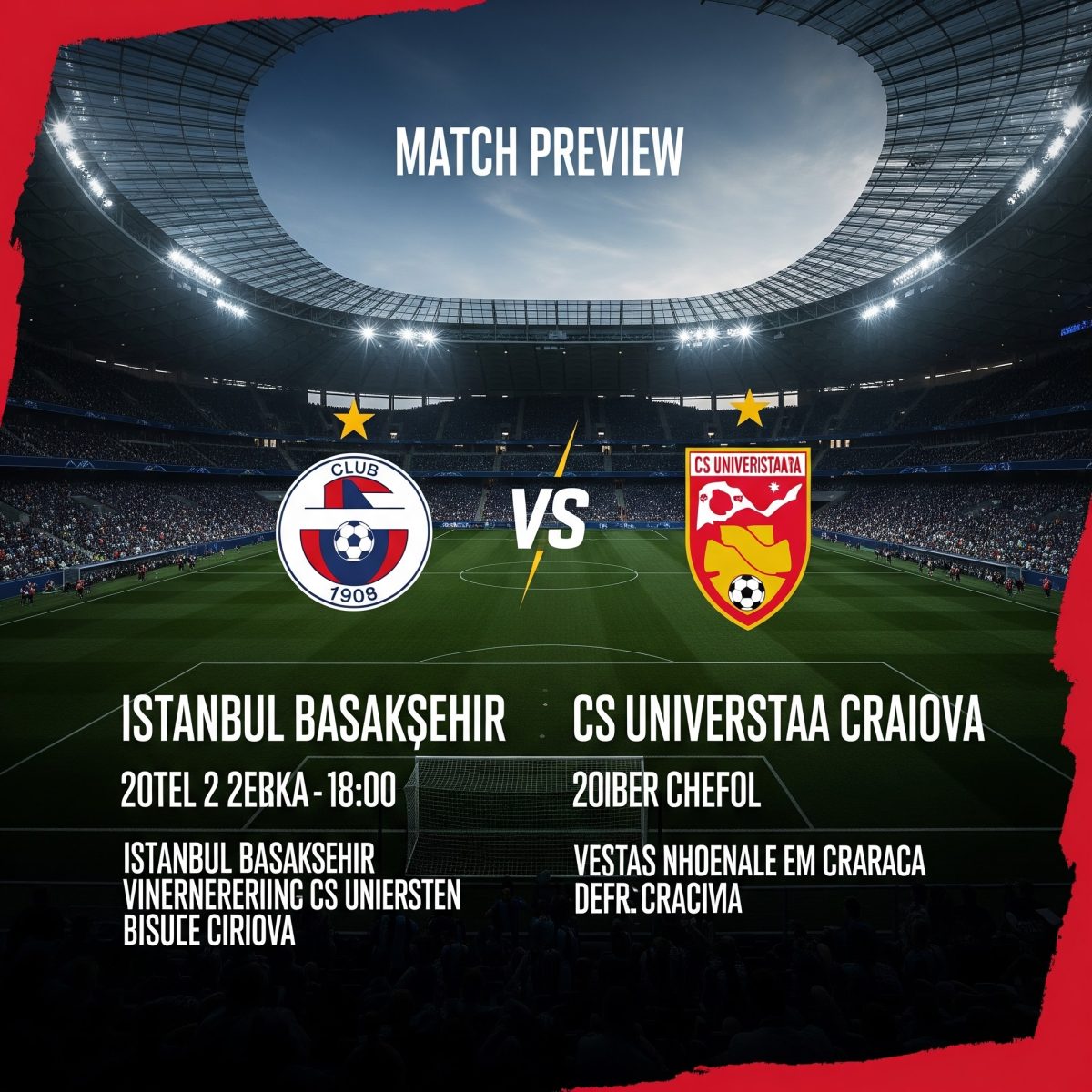 Istanbul BB vs CS Universitatea Craiova preview, prediction, head-to-head, team news, possible line-ups, and betting tips