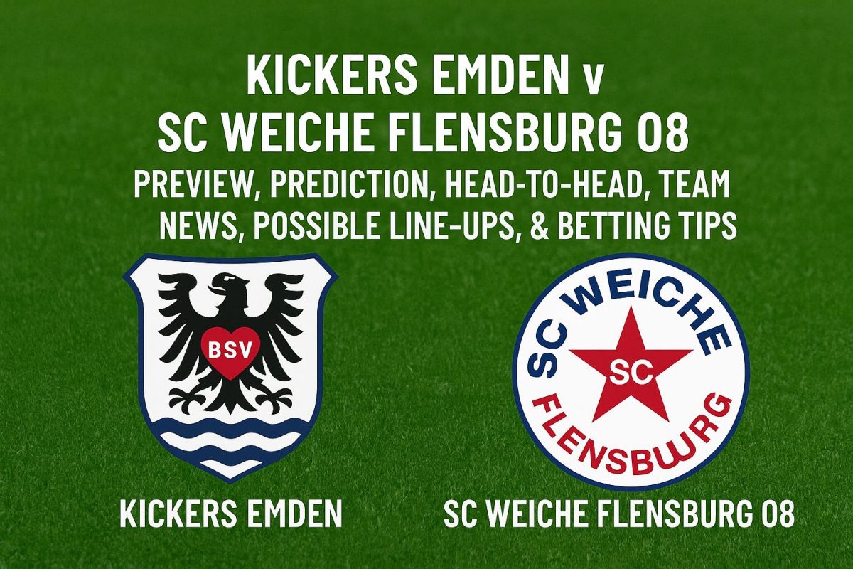 Kickers Emden v SC Weiche Flensburg 08 preview, prediction, head-to-head, team news, possible line-ups, and betting tips