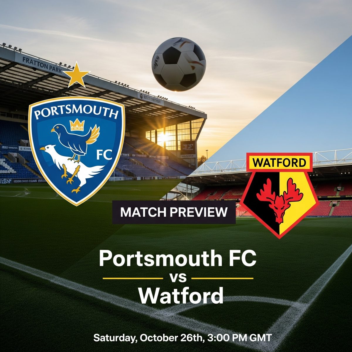 Portsmouth FC vs Watford preview, prediction, head-to-head, team news, possible line-ups, and betting tips