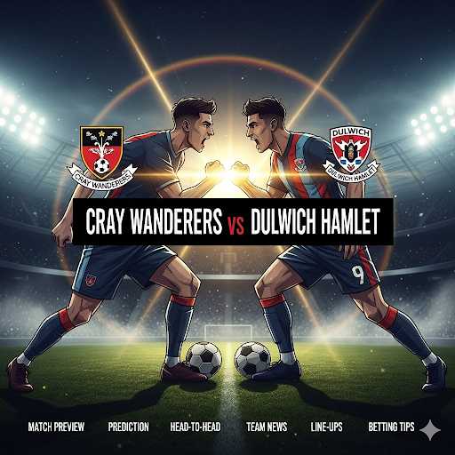 Cray Wanderers vs Dulwich Hamlet preview, prediction, head-to-head, team news, possible line-ups, and betting tips