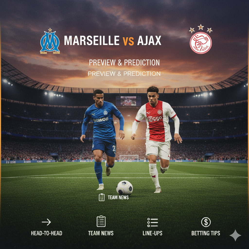 Marseille vs Ajax preview, prediction, head-to-head, team news, possible line-ups, and betting tips