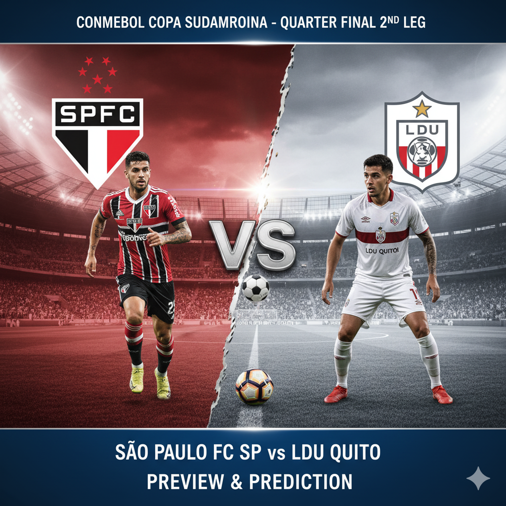 Sao Paulo FC SP vs LDU Quito preview, prediction, head-to-head, team news, possible line-ups, and betting tips