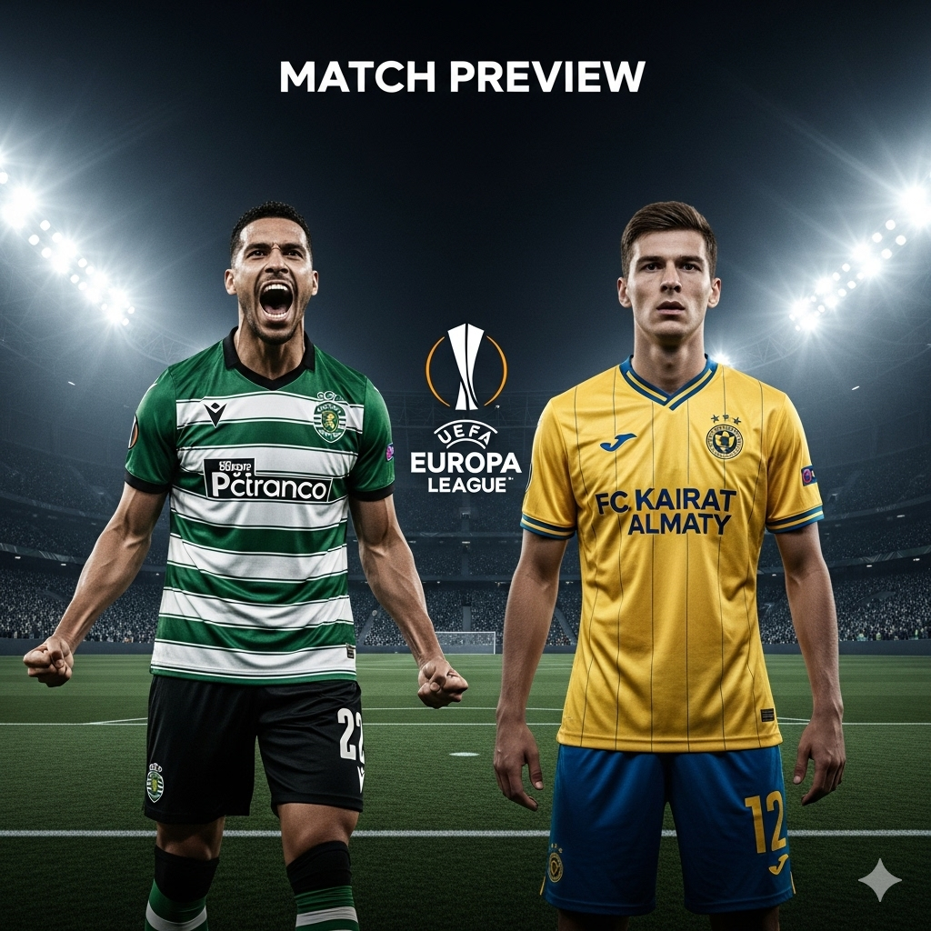 Sporting vs FC Kairat Almaty preview, prediction, head-to-head, team news, possible line-ups, and betting tips