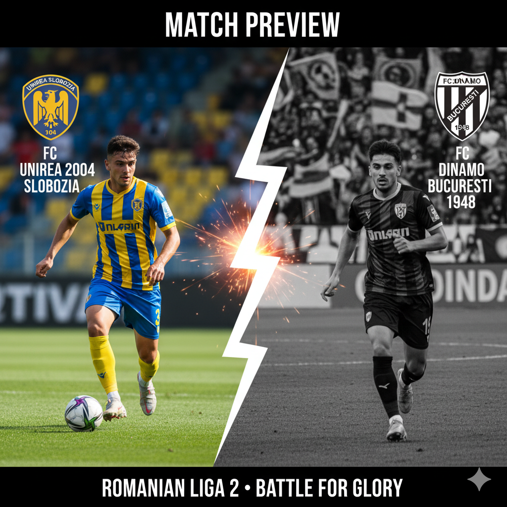 FC Unirea 2004 Slobozia vs FC Dinamo Bucuresti 1948 preview, prediction, head-to-head, team news, possible line-ups, and betting tips