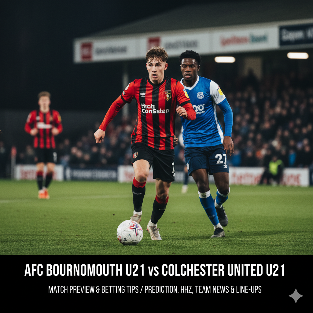Bournemouth U21 vs Colchester United U21 preview, prediction, head-to-head, team news, possible line-ups, and betting tips