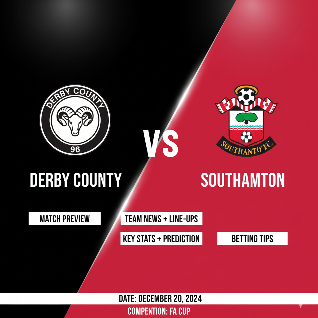 Derby County vs Southampton preview, prediction, head-to-head, team news, possible line-ups, and betting tips