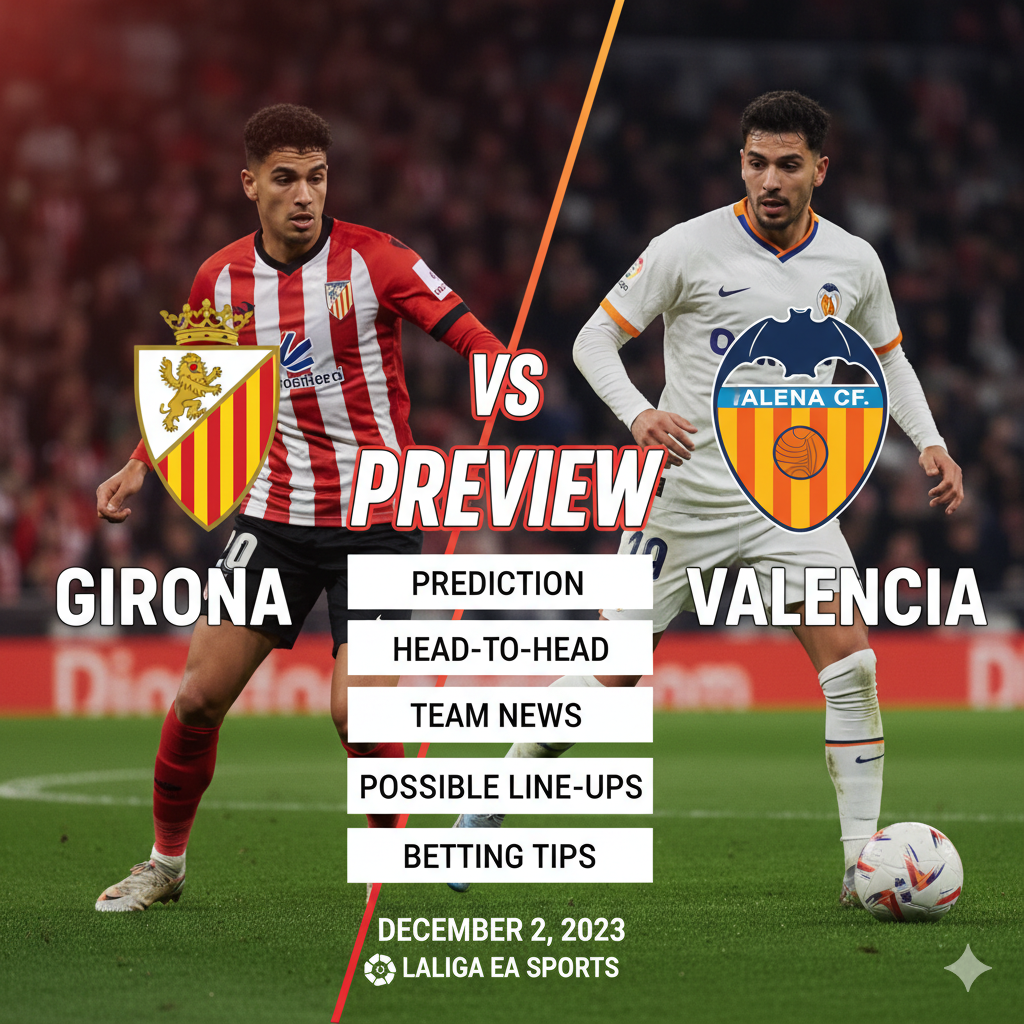 Girona vs Valencia preview, prediction, head-to-head, team news, possible line-ups, and betting tips