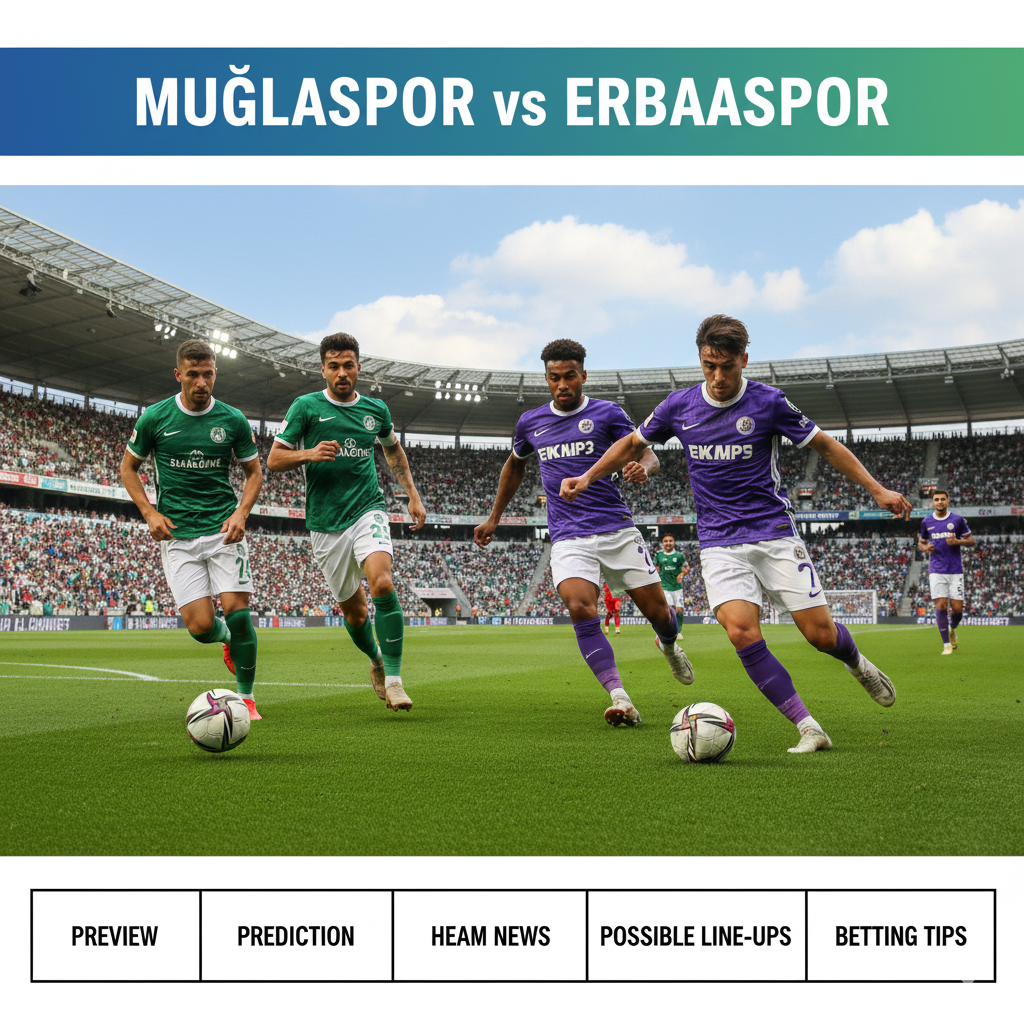 Muglaspor vs Erbaaspor preview, prediction, head-to-head, team news, possible line-ups, and betting tips